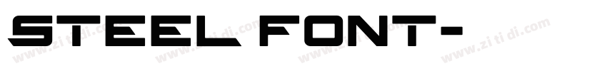 Steel font字体转换